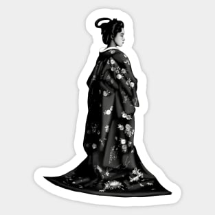 Geisha Silhouette Sticker